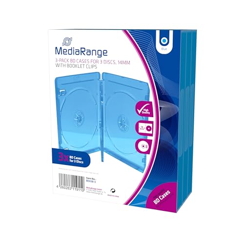 MediaRange BOX38 – 3-30 Blu-ray Case 3dischi Blue... - Bricolage & Outils Amazon Royaume-Uni à 11.71€