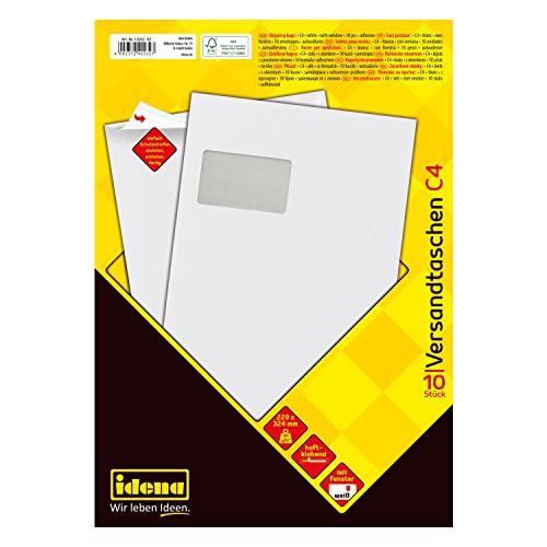 Idena 10232 - Sobre DIN C4, 90 g/m², sensible a la presión... - Amazon Espagne à 1.99€