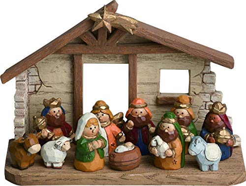 Belén miniatura para niños con creche, juego de 12 figuras... - Toys & Games Amazon Spain à 22.88€
