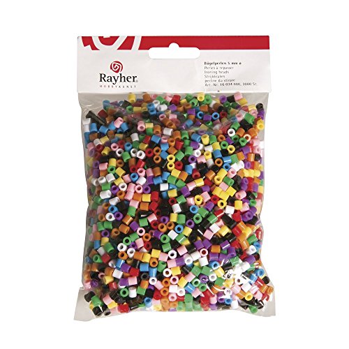 Rayher 16034000 - Perline da Stirare, 5 mm, Mix colorato... - Amazon Italie à 6.49€