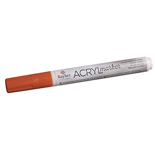 Rayher Marker Acrilico, Arancio, Punta Tonda 2-4Mm, con... - Nouvelle promo Amazon à 4.99€