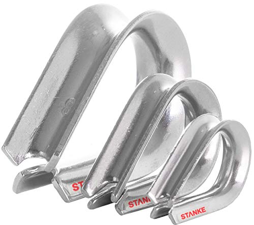 Seilwerk STANKE 1x guardacabos de acero inoxidable 5mm... - Animalerie Amazon Espagne à 1.99€