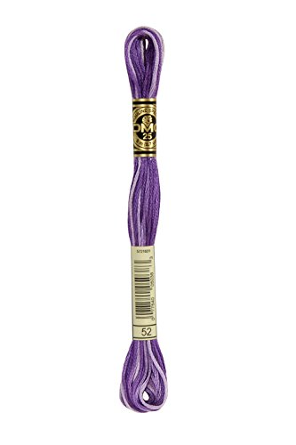 DMC Cotone da ricamo a 6 fili, 8,7 m, viola variegato - Loisirs Créatifs Amazon Italie à 21.23€