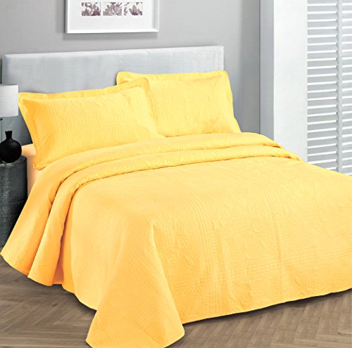 Fancy Collection Luxury Bedspread Coverlet Embossed Bed... - Home & Kitchen Amazon UK à 24.73€