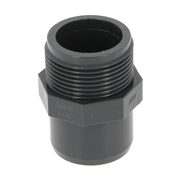 Raccord PVC pression noir droit - M 11/4 - Ø 40 mm - Girpi - Bricolage & Outils Amazon France à 1.42€