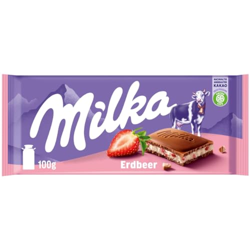 Milka Erdbeer – Alpenmilch-Schokolade mit fruchtiger... - High-Tech & Électronique Amazon Allemagne à 1.33€