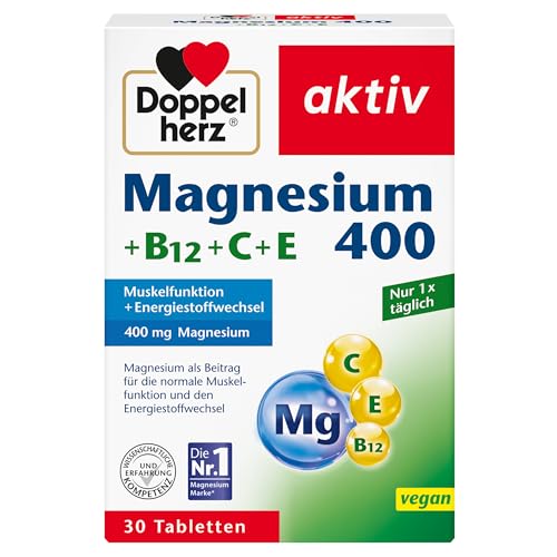 Doppelherz Magnesium 400 + B12 + C + E - Magnesium... - Nouvelle promo Amazon à 1.60€