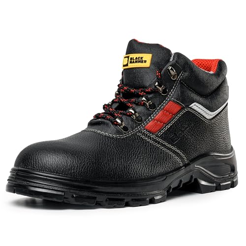 BLACK HAMMER Bottes de sécurité en cuir noir pour homme S3... - Bricolage & Outils Amazon France à 37.11€