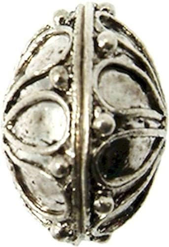 MegaCrea Round Metal Bead Silver - Loisirs Créatifs en promo à 1.87€