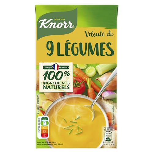 Knorr Soupe Liquide, Saveurs Velouté de 9 Légumes, Fabriqué... - Épicerie Amazon France à 2.85€