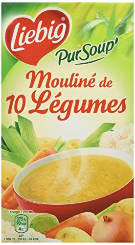 Liebig Pur Soup' Mouliné de 10 Légumes Variés Brique de 1 L - Épicerie en promo à 2.25€