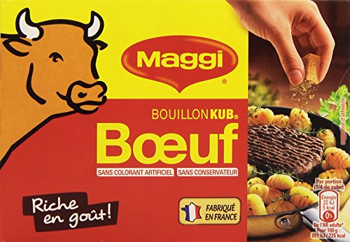 Nestlé Maggi Bouillon Kub Goût Boeuf (18 Cubes) 180 g (18 x... - Épicerie en promo à 2.59€
