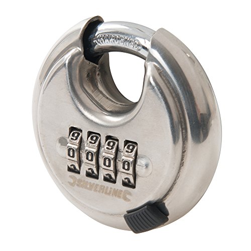 Silverline 926157 Stainless Steel Combination Disc Padlock... - Maison & Cuisine Amazon Royaume-Uni à 18.00€