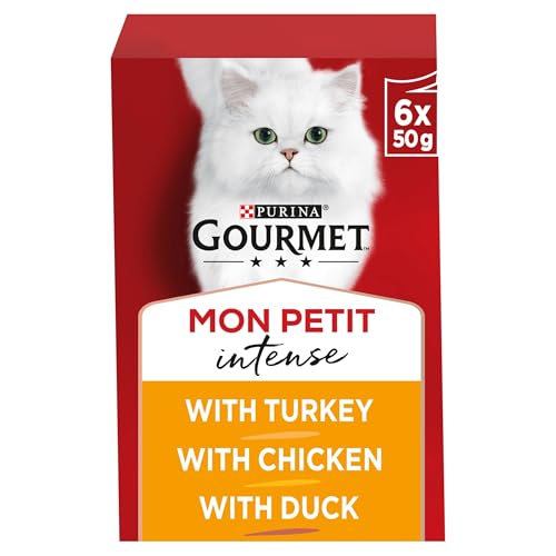 Gourmet Cat Food Mon Petit Pouches Poultry 6x50g (6 Pouches) - Animalerie Amazon Royaume-Uni à 1.80€