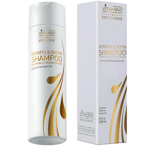 Vitamins Shampooing Kératine Cheveux Secs Abimés... - Beauté & Parfums Amazon France à 22.49€