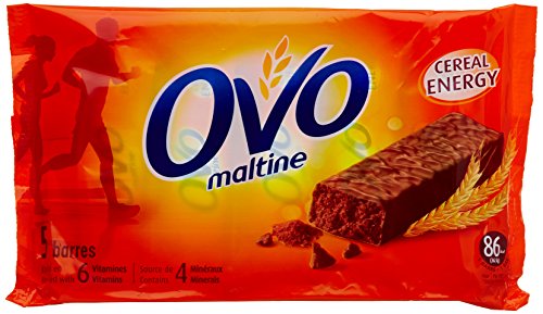 Ovomaltine Barres diététiques au chocolat - 5 barres de 20g - Épicerie Amazon France à 3.55€