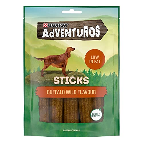 ADVENTUROS Sticks Buffalo Dog Treats 120g - Animalerie en promo à 1.50€
