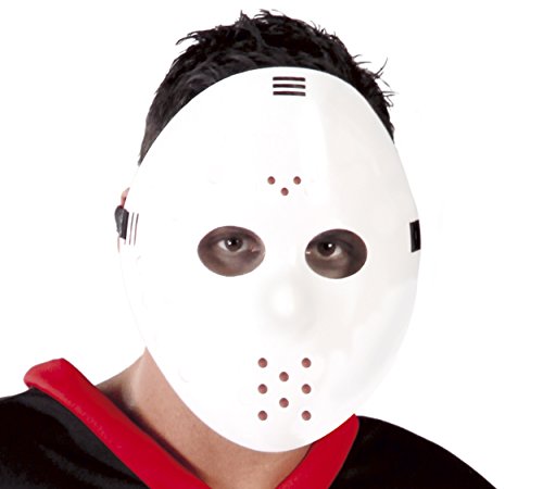 FIESTAS GUIRCA | Weiße PVC-Hockeymaske – Kostümzubehör für... - Sports & Fitness Amazon Allemagne à 1.69€