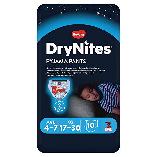Huggies DryNites para niños de 4 a 7 años, 10 pañales - Toys & Games Amazon Spain à 8.99€