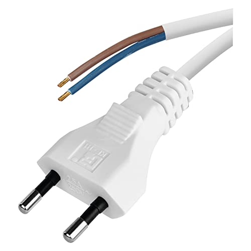Emos Flexo de Cable de PVC 2 x 0,5 mm, 2 m, Color Blanco... - High-Tech & Électronique Amazon Espagne à 3.74€