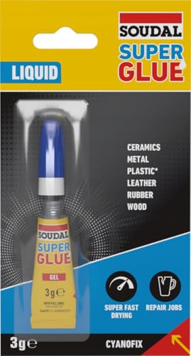 Soudal 33100072 - Adhes Inst.Cyano Univ.03Gr 33100072 - Bricolage & Outils Amazon Espagne à 1.40€