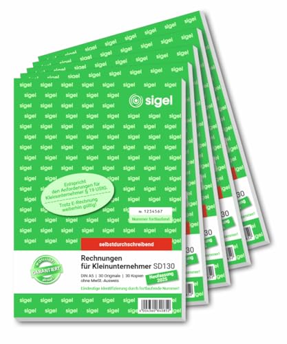 Sigel SD130 invoices for Small Businesses, carbonless... - Auto & Motorcycle Amazon UK à 19.61€
