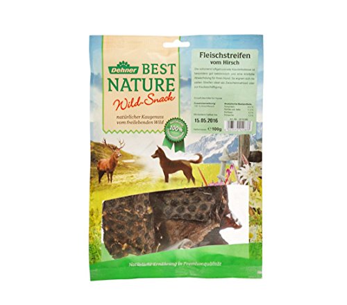 Dehner Best Nature Chien Snack, Viande Bandes de cerf, Lot... - Animalerie Amazon France à 13.32€