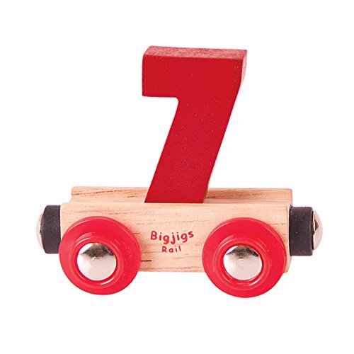 Bigjigs Rail Wooden Rail Name Number 7 (Dark Red)... - Auto & Moto Amazon Royaume-Uni à 1.25€