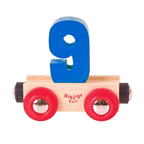 Bigjigs Rail Rail Name Number 9 (Dark Blue) - Jouets & Jeux Amazon Royaume-Uni à 1.25€