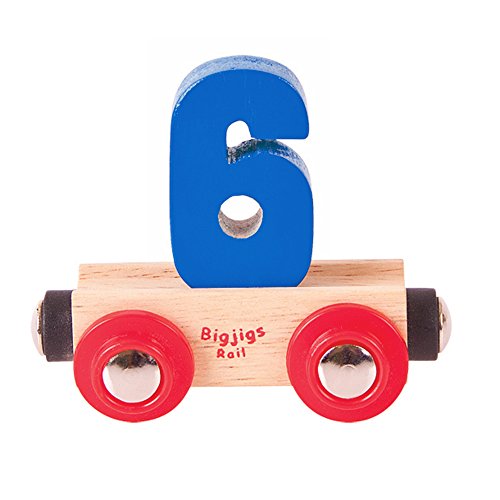 Bigjigs Rail Rail Name Number 6 (Dark Blue) - Jouets & Jeux Amazon Royaume-Uni à 1.25€
