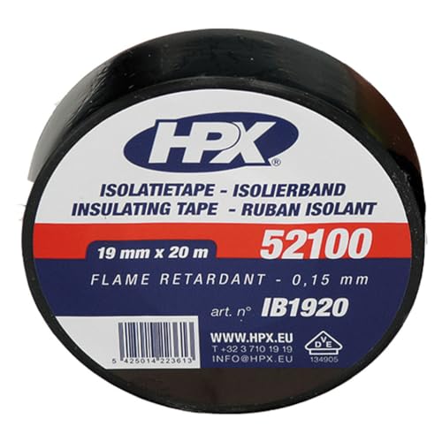 HPX - Chatterton Adhesive 19 mm x 20 m - Black - Maison & Cuisine Amazon Royaume-Uni à 4.48€