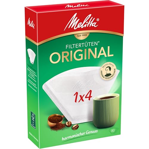 Melitta Filtertüten 1x4, 3 Aromazonen, Weiß, 80 Stück - Maison & Cuisine Amazon Allemagne à 2.29€