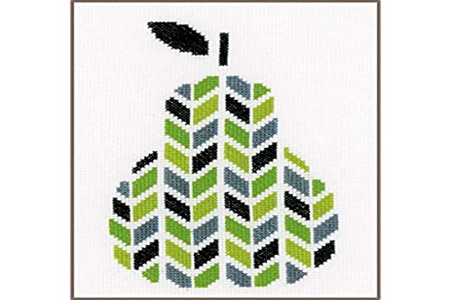 Vervaco Counted Cross Stitch Kit: Pear, Acrylic, NA, 14 x... - Loisirs Créatifs Amazon Royaume-Uni à 8.21€