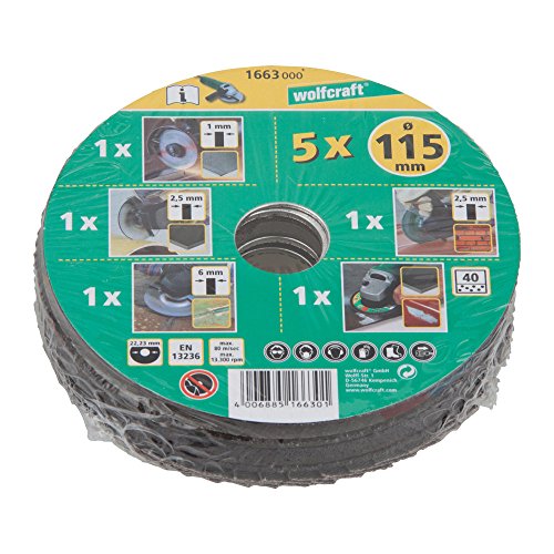 wolfcraft 1663000 - Kit découverte de 5 Disques pour... - Bricolage & Outils Amazon France à 12.79€