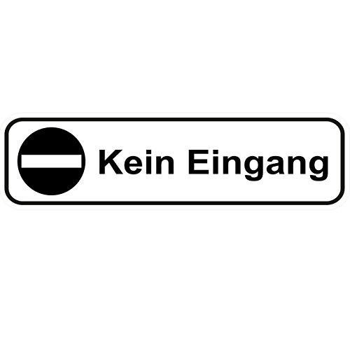 Türschilder24 "Kein Eingang Aufkleber/Türaufkleber/Türschild... - Fournitures Bureau Amazon Allemagne à 1.50€