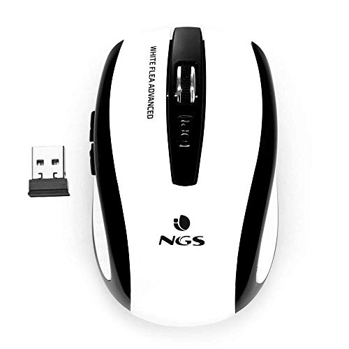 NGS Flea Advanced White - Souris sans Fil 2.4GHz, Souris... - Tech & Electronics Amazon France à 10.82€