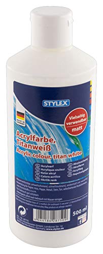 STYLEX Peinture Acrylique à Base d'eau 200 ML, Blanc... en promo à 4,99€ (-62%) sur Amazon FR