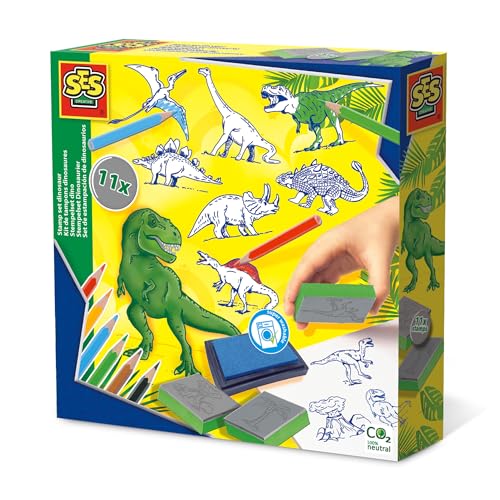 SES Creative - 14919 - Kit de tampons Dinosaure - Toys & Games Amazon France à 11.40€