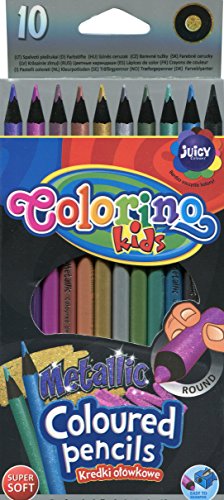 Kredki olówkowe Colorino okragle Metallic 10 kolorów - Fournitures Bureau Amazon Allemagne à 2.99€