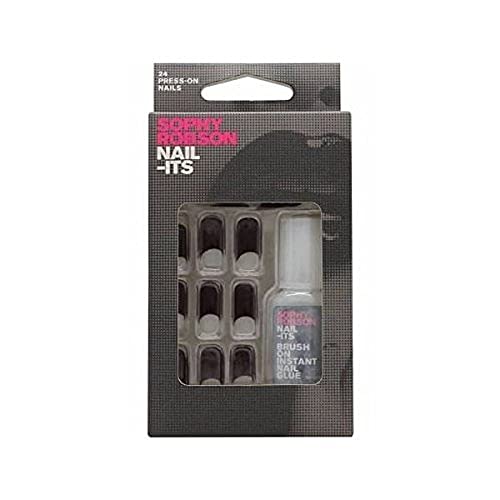 Sophy Robson Nail-Its False Nails Dark Red Half Moon 24... - Beauté & Parfums Amazon Royaume-Uni à 2.52€
