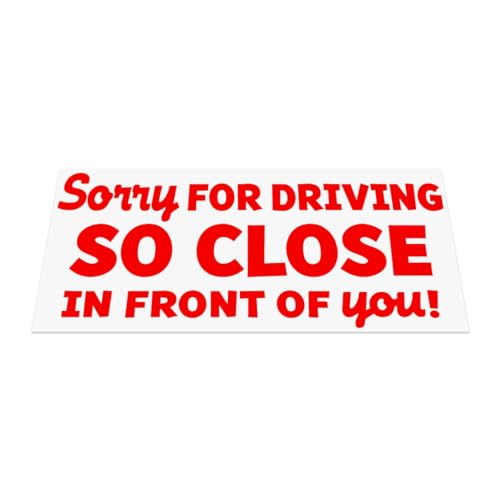 HastingsDesigner Sorry for Driving so Close in Front of You... - Sports & Fitness en promo à 1.99€