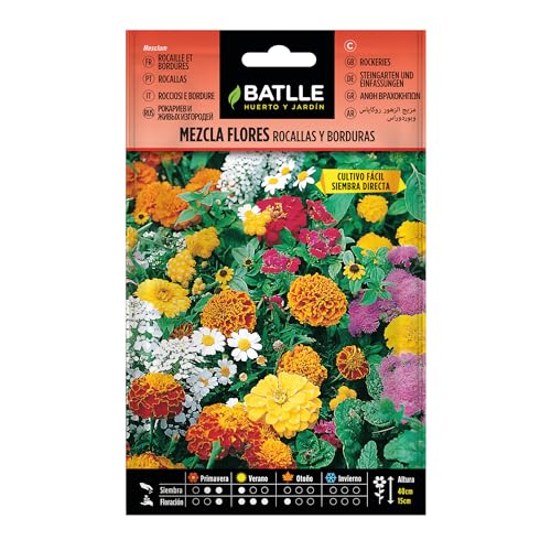 Semillas Batlle Mezcla Flores ROCALLAS y BORDURAS - Sports & Fitness Amazon Espagne à 1.88€