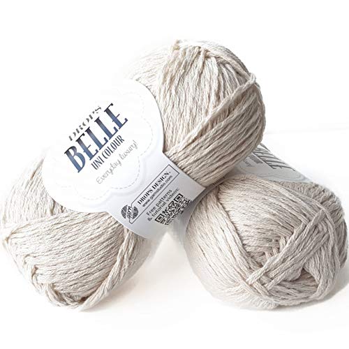 Filato di cotone, viscosa e lino, Gocce Belle, DK, peso... - Loisirs Créatifs en promo à 2.43€