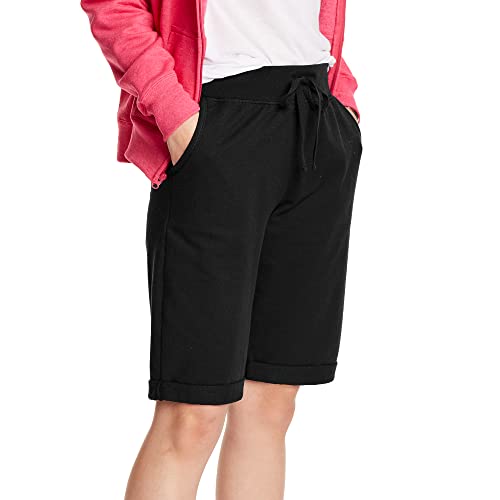 Hanes Mujer Terry Bermuda franc¨¦s corto, negro, medio - Amazon Espagne à 18.52€