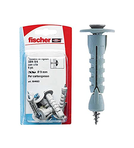 Fischer 6x Tasselli cartongesso SBN 9/4 K con vite... - Home & Kitchen Amazon Italy à 3.30€