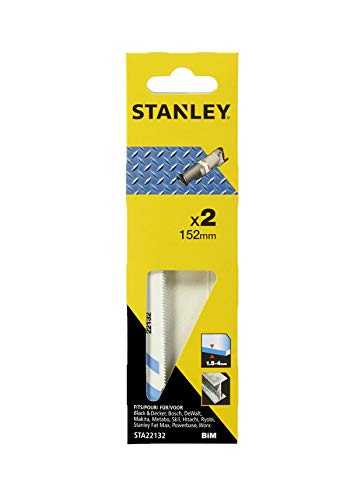 STANLEY STA22132-XJ 2 Hojas HSS, Noir, Gris - Bricolage & Outils Amazon France à 5.27€
