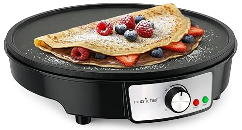 NutriChef Crepiera Elettrica, Piastra Crepes Antiaderente... - Home & Kitchen Amazon Italy à 60.86€