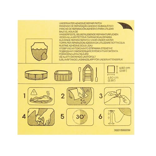 Bestway 62091 - Patch de Reparación Parche Adhesivo Bajo el... - Sports & Fitness Amazon Espagne à 0.99€