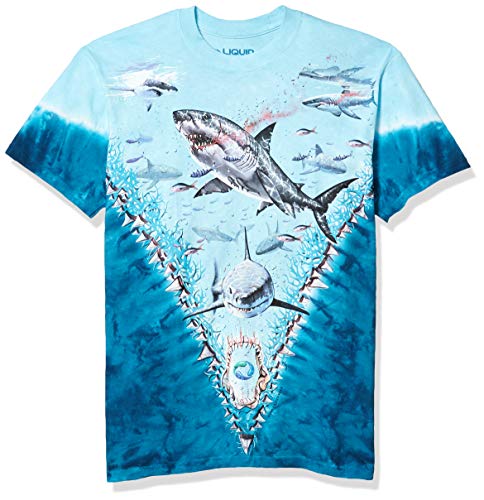 Liquid Blue Camiseta Great White Sharks para Hombre, Teñido... - Amazon Spain à 20.16€