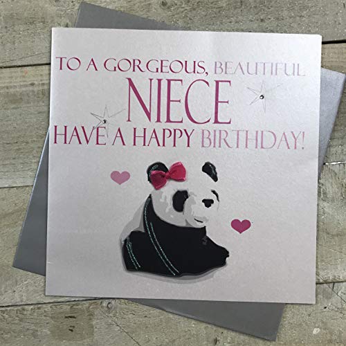 white cotton cards "To a Gorgeous, Beautiful Niece Have A... - Maison & Cuisine Amazon Royaume-Uni à 2.45€